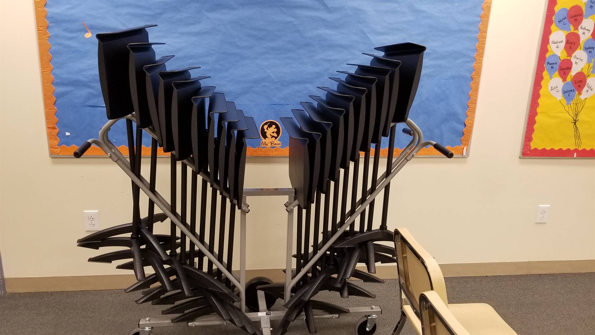 Fulfilled Grant - Memorial Elementary Music Stands
